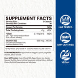 NATISLAND Folinic Acid Capsules side view showing capsule size