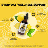 NATISLAND Liposomal GABA L-Theanine Liquid Drops with measuring dropper