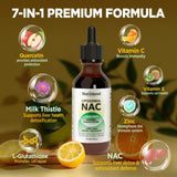 NATISLAND Liposomal NAC Plus Liquid Drops close-up of liquid