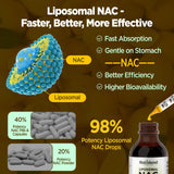 NATISLAND Liposomal NAC Plus Liquid Drops on kitchen counter