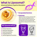 NATISLAND Liposomal Saffron Blend for Kids bottle side view