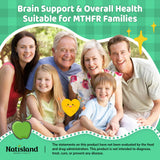NATISLAND Methylfolate Gummies in a bowl