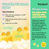 NATISLAND Methylfolate Gummies showing serving size