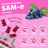 NATISLAND SAM-e Gummies 1200mg with other vitamins