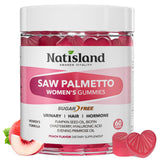 NATISLAND Saw Palmetto Gummies front view with packaging