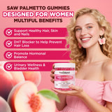 NATISLAND Saw Palmetto Gummies side view showing ingredients