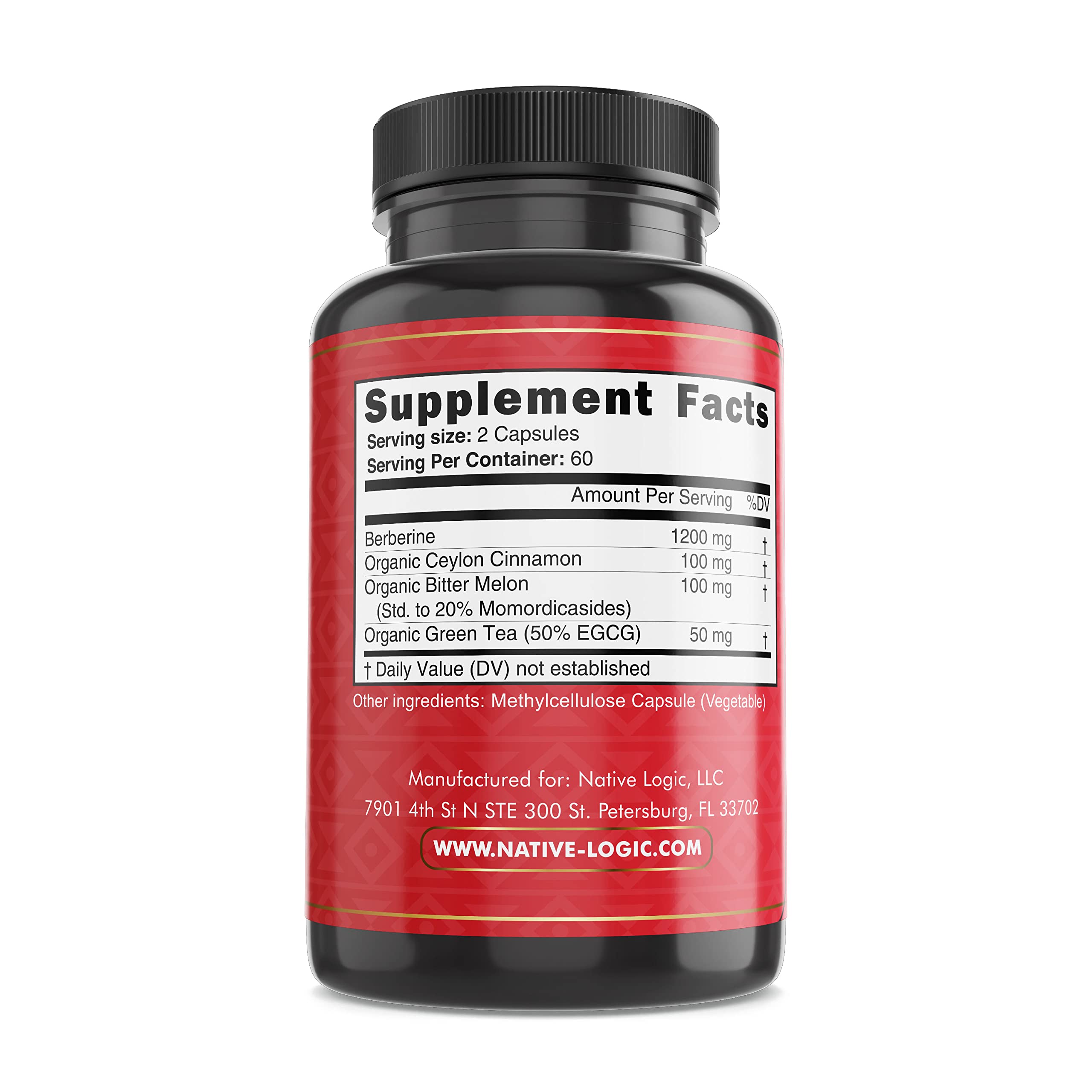 Native Logic Berberine HCL Capsules packaging details