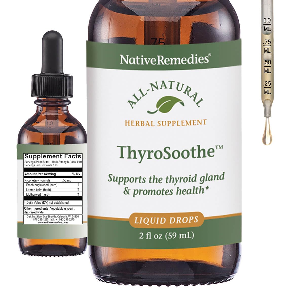 Native Remedies ThyroSoothe Thyroid Extract bottle front view