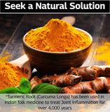 Native Source Curcumin Supplement on a wooden table