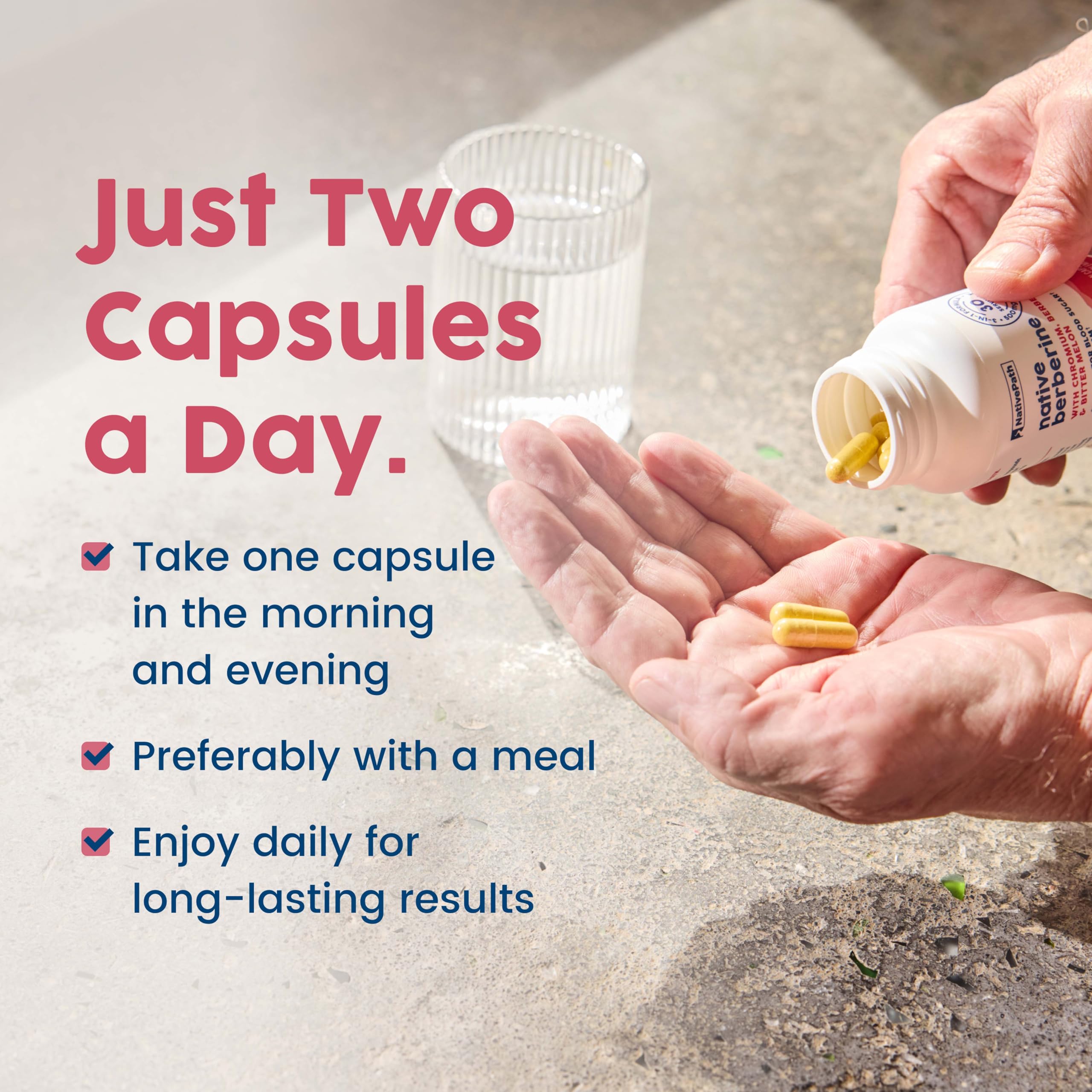 NativePath Berberine Complex 500mg capsules close-up