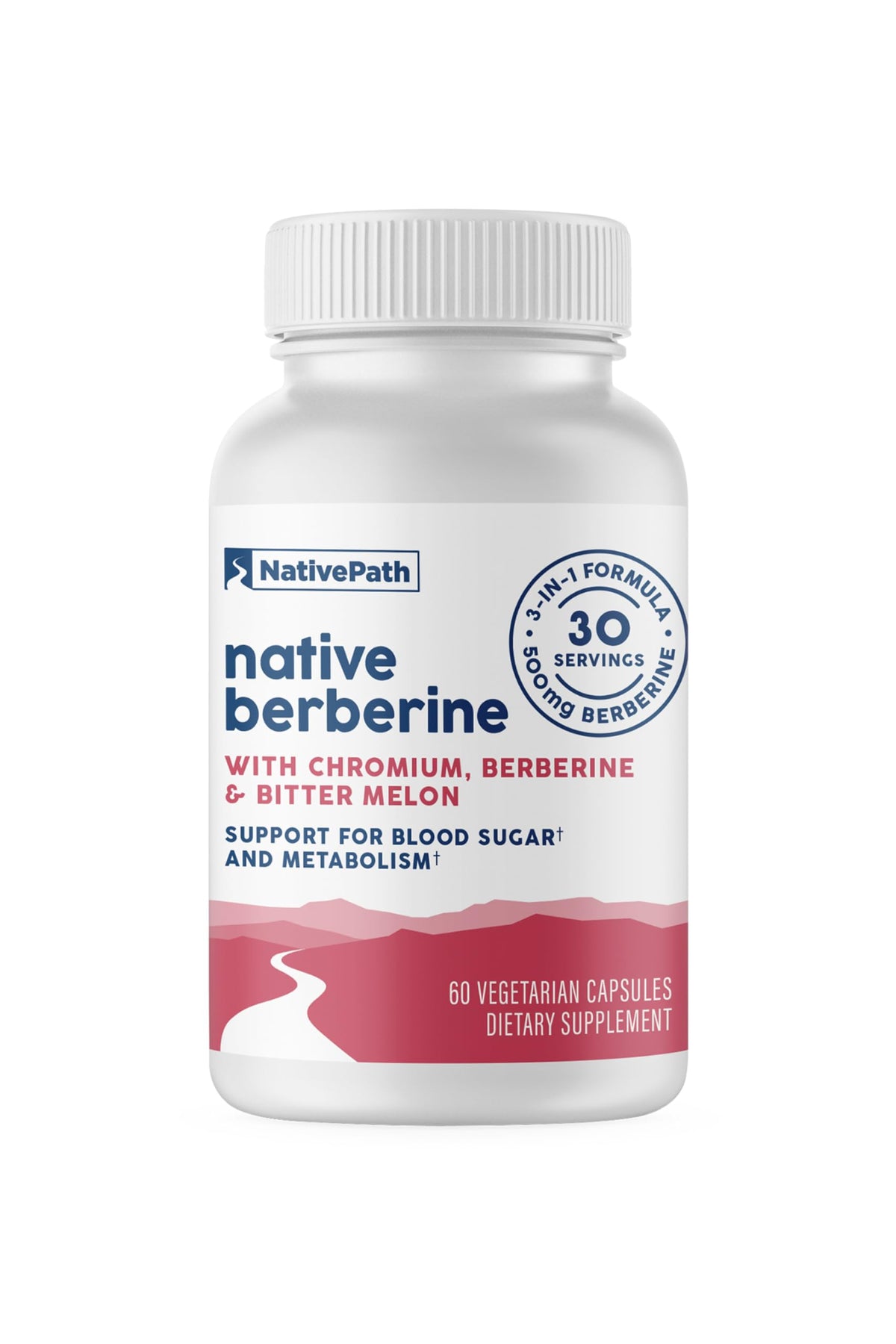 NativePath Berberine Complex 500mg capsules front view