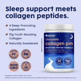 NativePath Collagen 10g Chocolate in a glass of water