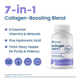 NativePath Collagen Care+ supplement capsules in a clear container