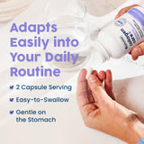 NativePath Collagen Care+ supplement lifestyle scene with healthy foods