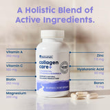 NativePath Collagen Care+ supplement with vitamins and minerals displayed