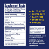 NativePath Collagen Nighttime Formula scoop with lemon drink