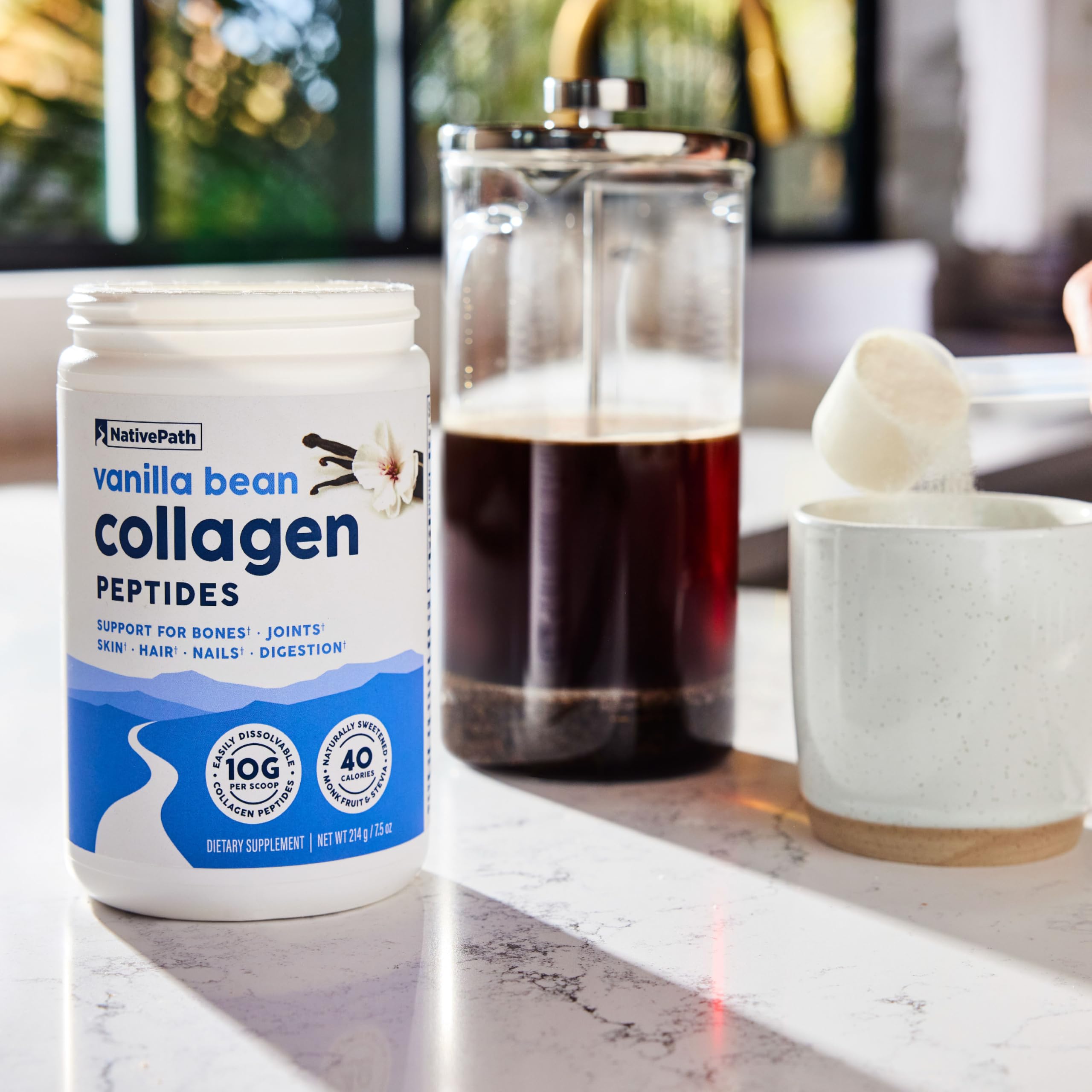 NativePath Collagen Powder serving suggestion