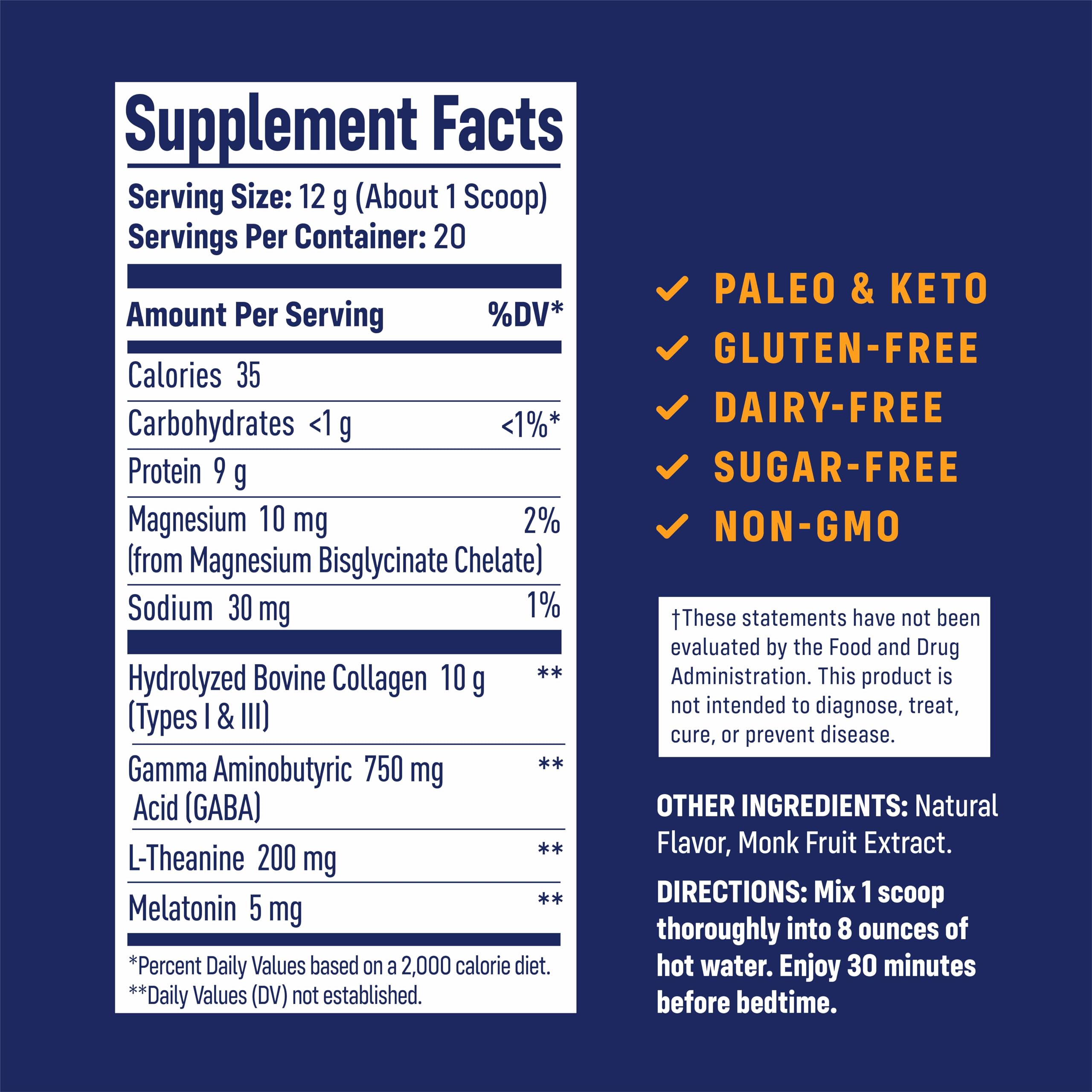 NativePath Collagen Supplement packaging side view