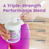 NativePath Creatine Monohydrate 5g 3-IN-1 Formula side view