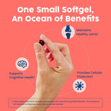 NativePath Krill Oil Softgels lifestyle scene with meal