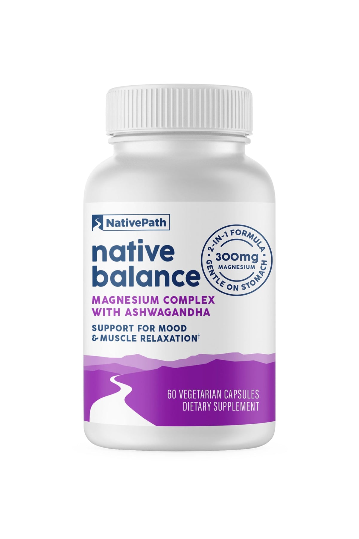 NativePath Magnesium Supplement 120 capsules front view