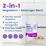 NativePath Magnesium Supplement capsules on a wooden table