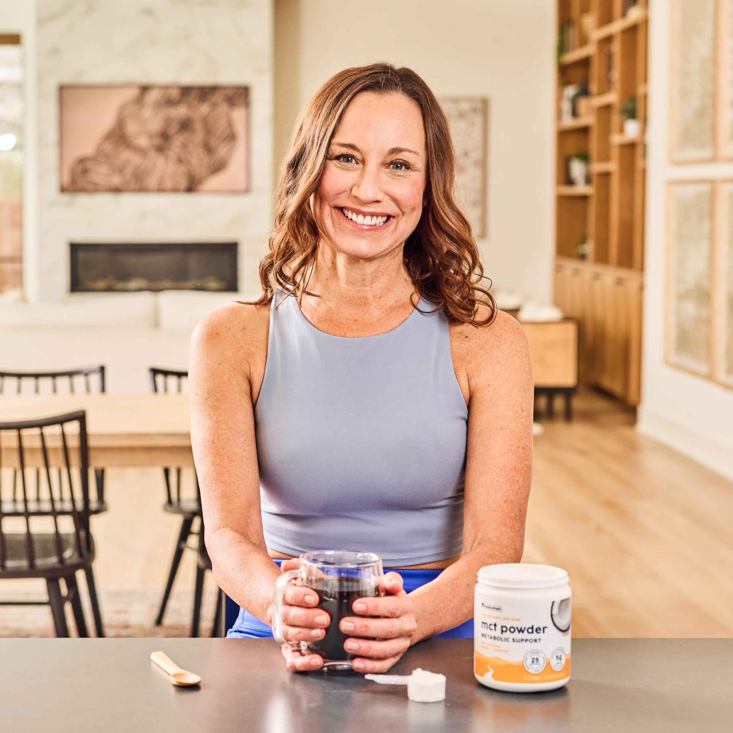 NativePath MCT Oil Powder 177g packaging on a kitchen counter