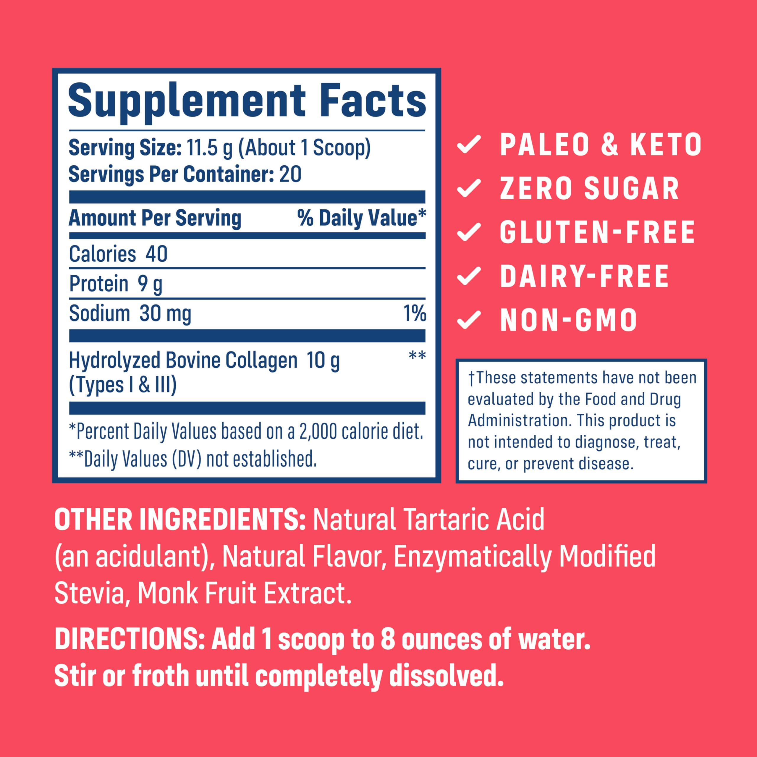 NativePath Wild Berry Collagen Peptides 231g packaging
