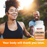 Natleo USA Turmeric Curcumin capsules with herbs