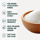 NatriSweet Pure Stevia Powder 91g scoop with powder