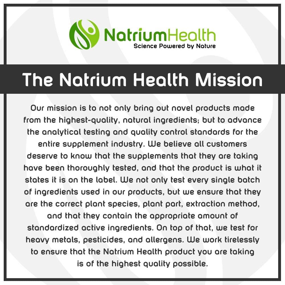 Natrium Health Alcohol Defense Capsules back view with nutritional information