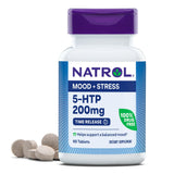 Natrol 5-HTP 200mg time release tablets front view