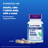 Natrol 5-HTP 200mg time release tablets with measuring spoon