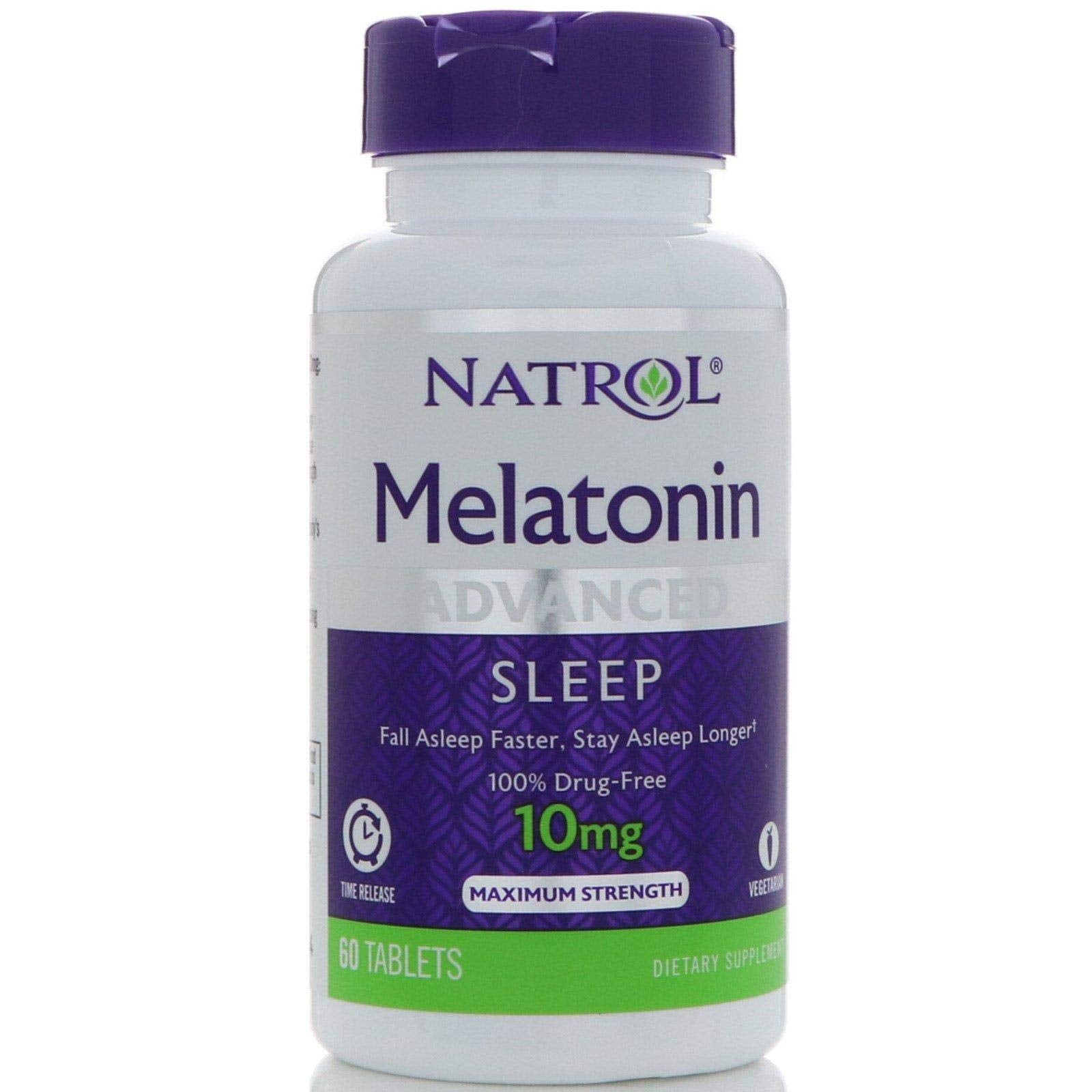 Natrol Advanced Sleep Melatonin Tablets 10 mg front view