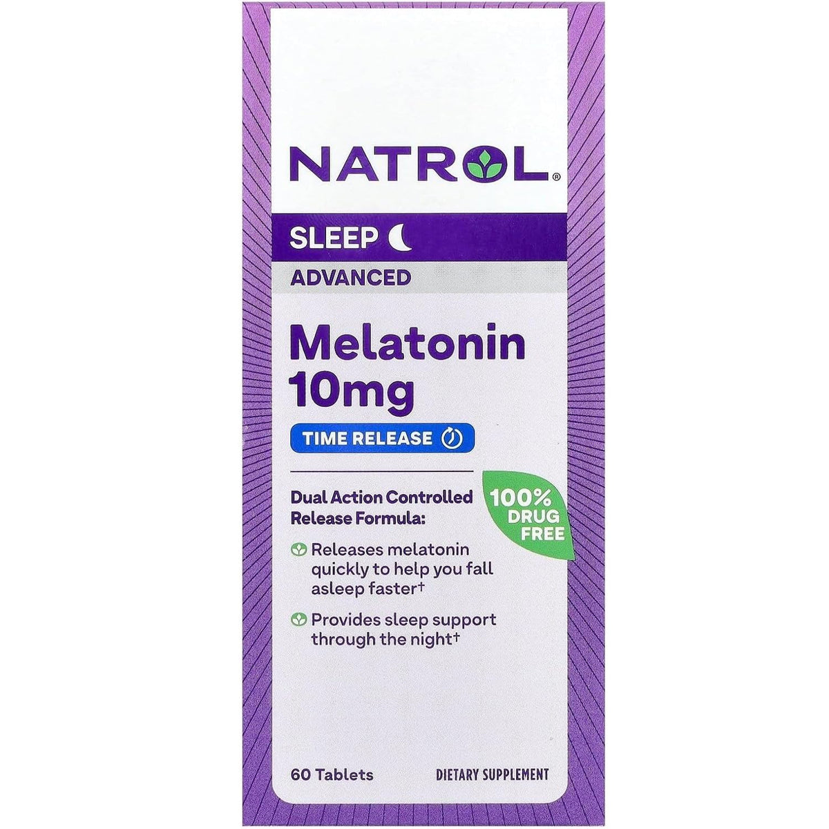 Natrol Advanced Sleep Melatonin Tablets 10 mg front view
