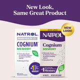 Natrol Cognium Memory 30 Tablets packaging side view