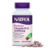 Natrol Fast Dissolve Vitamin B12 5000 mcg Tablets front view
