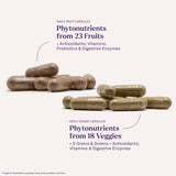 Natrol JuiceFestiv capsules on a wooden table