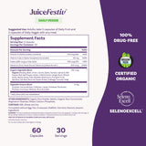 Natrol JuiceFestiv capsules with fresh fruits and vegetables