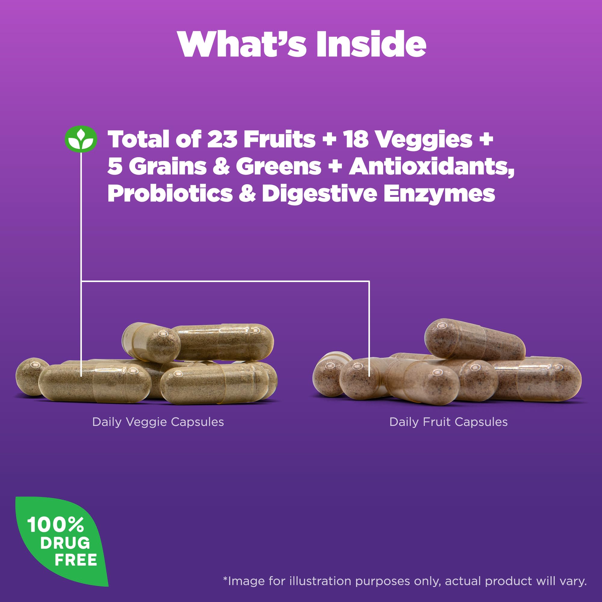Natrol JuiceFestiv Daily Fruit & Veggie Capsules packaging