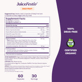 Natrol JuiceFestiv Daily Fruit & Veggie Capsules side view