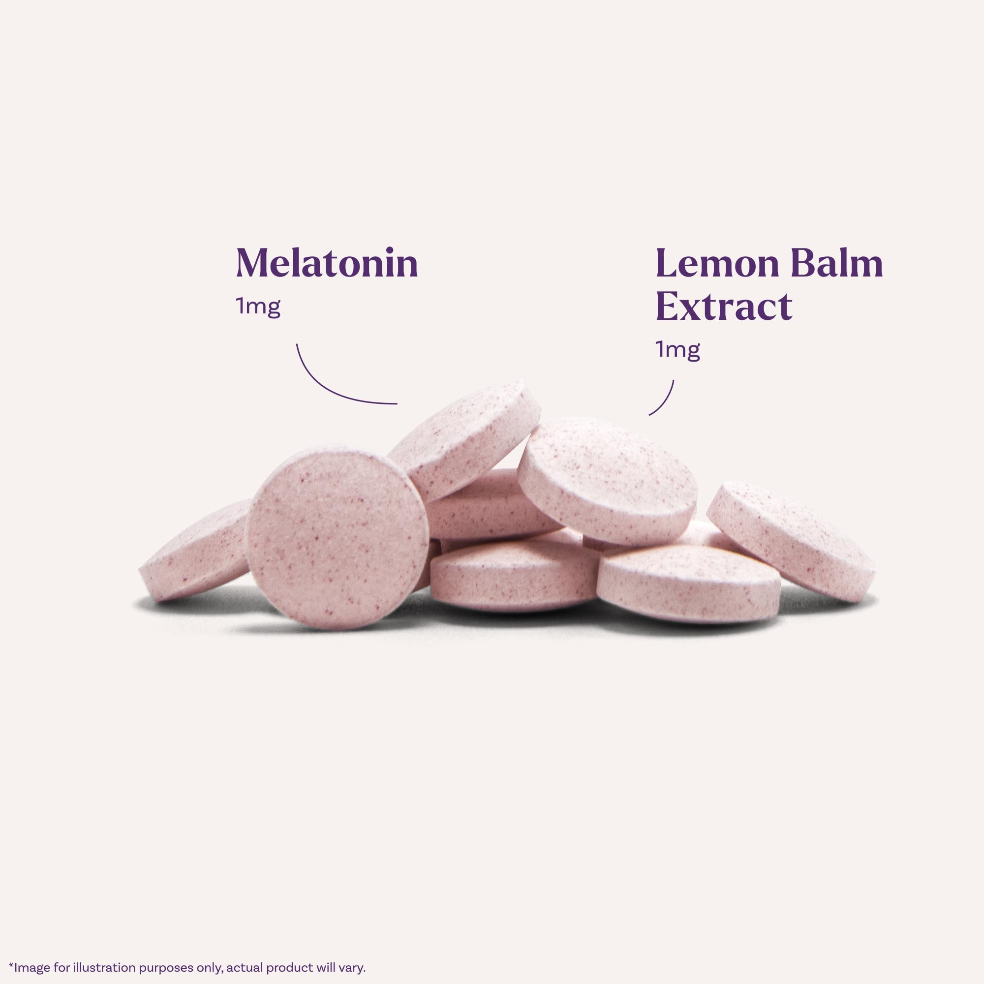 Natrol Kids Fast Dissolve Melatonin 1 mg Strawberry tablet close-up