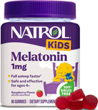 Natrol Kids Melatonin 1mg Gummies front view with packaging