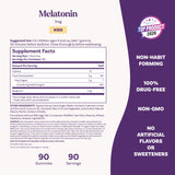 Natrol Kids Melatonin 1mg Gummies gummies spilling out of the bottle