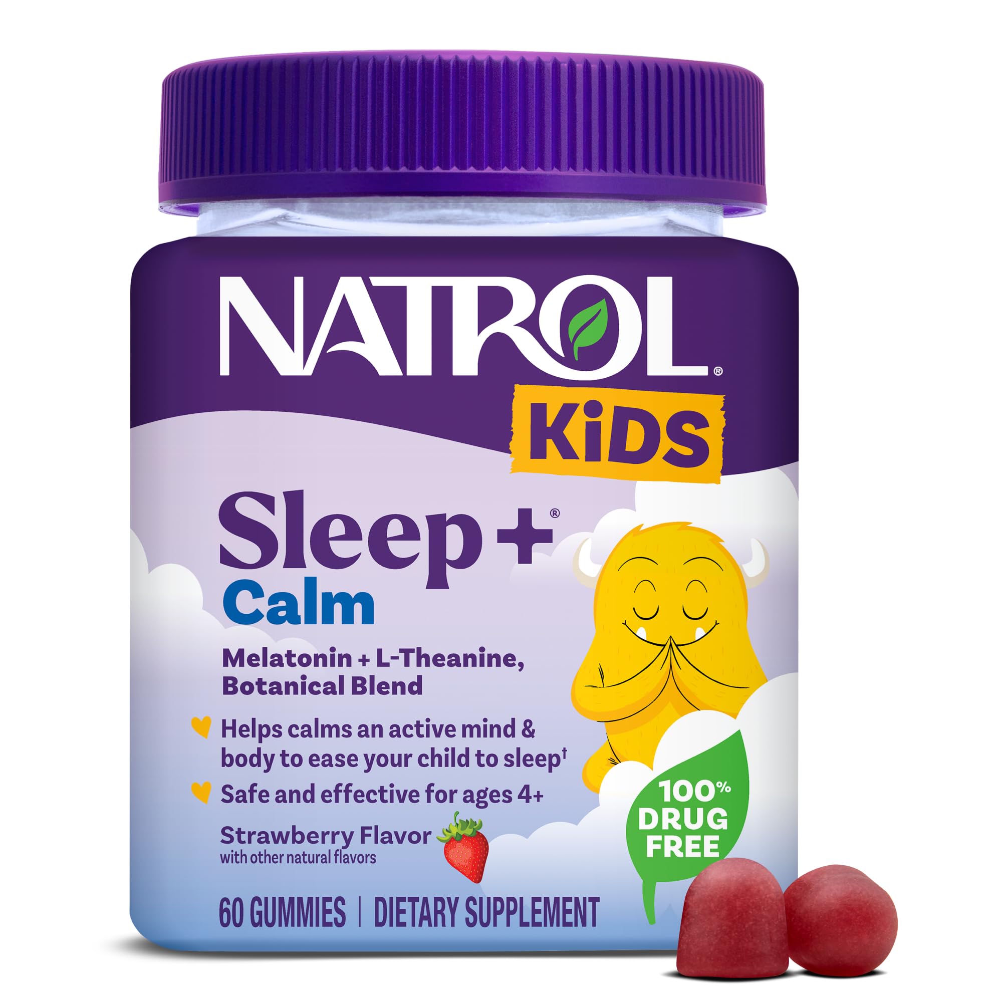Natrol Kids Melatonin Sleep Gummies 1 mg Strawberry front view