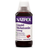 Natrol Liquid Melatonin 2.5 mg berry flavour front view