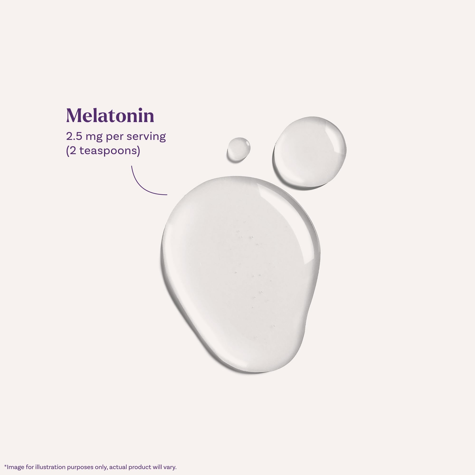 Natrol Liquid Melatonin 2.5 mg nutrition label