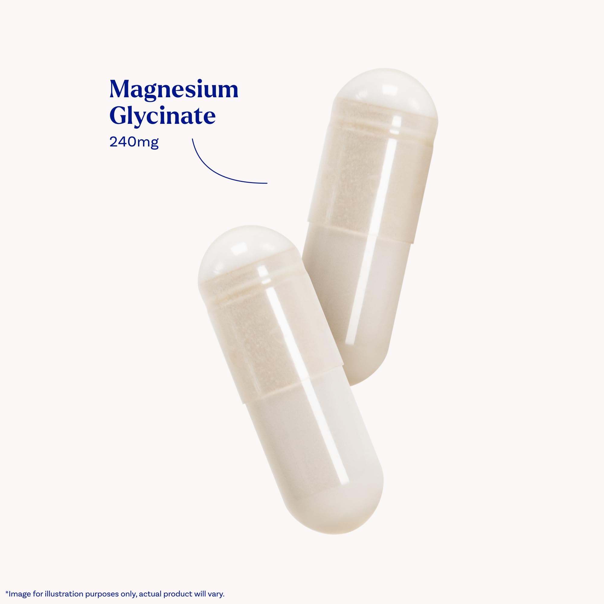Natrol Magnesium Glycinate Capsules 240mg side view