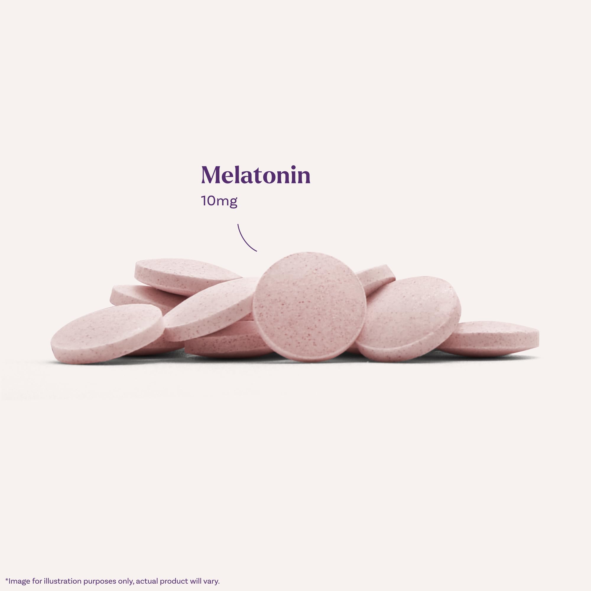 Natrol Melatonin 10 mg Fast Dissolve Tablets strawberry flavour close-up