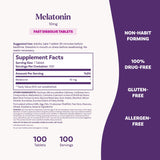 Natrol Melatonin 10 mg Fast Dissolve Tablets Strawberry flavour close-up